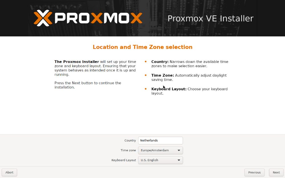 Proxmox download page