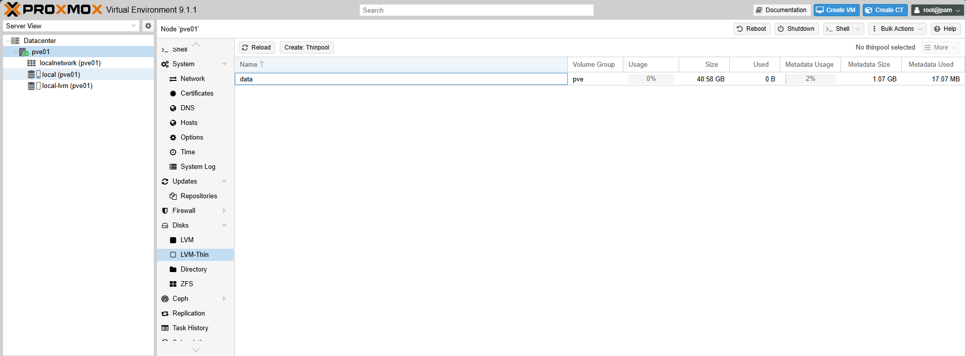 Proxmox download page